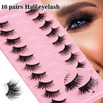 Cat Eye Half Lashes 10 Pairs  - Natural Soft Corner for Beautiful Eyes!