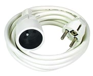 Voltman DIO013120 Rallonge Electrique Adaptateur Multiprise 4 Prises-Prolongateur Film Ho5Vvf 3G1,5 3M Blanc