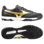 Mizuno Morelia Sala Classic TF Aurum - Svart/Guld/Grå - Turf (TF), storlek 46