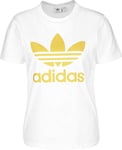 adidas Women TREFOIL TEE T-shirt - White/Coryel, Size 44