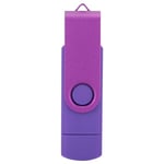 Kannettava Memory Stick U -asema Store Valokuvat Tiedostot OTG Micro USB USB2.0 Tarvikkeet CW10040 Purppura128GB