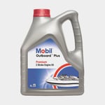 MOBIL Mineralolja till 2-takt utombordare Mobil Outboard Plus, API TC & NMMA TC-W3, 4 liter