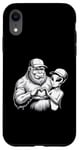 Coque pour iPhone XR Funny Cryptid Bigfoot Alien Love Valentine Monster Femme Homme