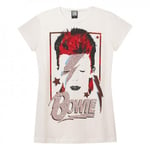 Amplified Womens/Ladies Aladdin Sane David Bowie T-Shirt - S