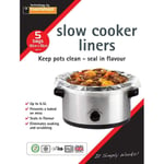 Toastabags Slow Cooker Liners 30 x 55cm 5 Bags Up To 6.5L Keeps Pots Clean