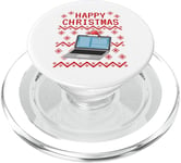 Ordinateur laid Noël technicien informatique bureau drôle PopSockets PopGrip pour MagSafe