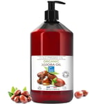 Huile de Jojoba Bio Pure et 100% Naturel: Huile Visage, Hydratant Cheveux et Barbe, Anti Âge, Huile Démaquillante Visage, Sérum Cils, Huile Cuticules Ongles, Soin Peau Atopique - 500 ml