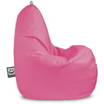 Pouf Poire Relax Similicuir Outdoor Rose Happers xl