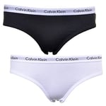 Calvin Klein Girl's 2pk Bikini G80g895000 Bikini Panties, White/Black, 14-16 Years