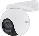 Camera Surveillance Wifi Extérieure 4K À Double Objectifs, Colorfull Vision Nocture, 360° Ptz, Détection Humains/Véhicules, Zoom Et Suivi Automatiques, Défense Active, Audio Bidirectionnel, H80X