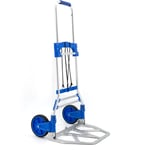 Diable pliable en aluminium réglable en hauteur Chariot charge transport 90 kg