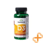 SWANSON Vitamin D3 1000IU 250 Capsules Bone and Immune Health Support Supplement