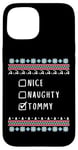 Coque pour iPhone 15 Gentil Coquin Noël Tommy Pull Moche