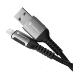 Forcell USB-A till Lightning Kabel 12W 3m 2.4A Cafule - Svart