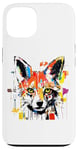 iPhone 13 Colorful Fox Head Pop Art Painting Case