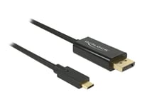 Delock - Extern Videoadapter - Usb-C - Displayport - Svart - Detaljhandel