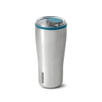 Black+Blum - Insulated Tumbler - 18/8 Stainless Steel Vacuum Insulated Travel Tumbler with Leak Proof, Lockable Lid - Keeps Hot for 6hrs, Cold for 8hrs, Ocean - 600ml