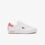 Lacoste Womenss Powercourt 2.0 Trainers in White pink Leather (archived) - Size UK 3