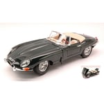 JAGUAR E CABRIO 1961 GREEN 1:18 Burago Auto Stradali Die Cast Modellino