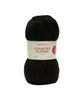 Sirdar Country Classic Worsted, Black (664), 100g