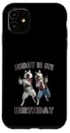 Coque pour iPhone 11 Aujourd'hui, c'est mon anniversaire, Husky Friends Fun