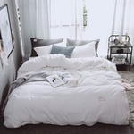 Bedding Set Duvet Covers Full Queen Size Comforter Set Duvet Cover Sets Double Bed White Duvet Covers 4 Pieces Twin Double Queen King Size Quilt Cover Flat Sheet Pillowcases Super Soft