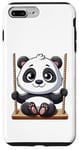 Coque pour iPhone 7 Plus/8 Plus Aire de jeux Panda Swinging Playground Fun