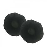 Cleyver - Oreillettes Jetables pour Casque, Lot de 2, Diamètre 8cm, Centre d'appels, Télétravail - Noir