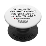 Know the Way Broadly Five Rings Fightwear PopSockets PopGrip Adhésif