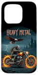 Coque pour iPhone 15 Pro Heavy Metal Thrash Hard Rock Horreur Rocker Tenue moto