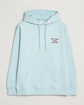 Drôle de Monsieur Slogan Hoodie Light Blue