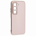 Infinix Hot 50 5G -kotelolle TPU Slim Fit Iskunkestävä puhelimen suojus 6D Galvanointi - harmaa