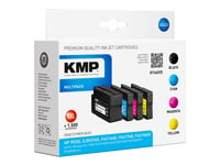 Kmp Multipack H166vx - 4-Pack - Lång Livslängd - Svart, Gul, Cyan, Magenta - Kompatibel - Bläckpatron (Alternativ För: Hp F6u16ae, Hp F6u17ae, Hp F6u18ae, Hp L0s70ae) - För Hp Pagewide Managed P55250  Pagewide Pro 452, 477, 552, 577, Mfp 477