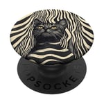 Chat noir mignon smoking esthétique PopSockets PopGrip Adhésif