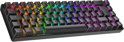 65% | Rapid Trigger Technologie | Clavier Gaming Mécanique Magnétique | 69 Touches RGB LED pour PC/Mac Gamer | Clavier Français & Belge (AZERTY) (Noir,Clear Switch)