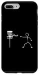 Coque pour iPhone 7 Plus/8 Plus Disque Golf Player Sports Lover Funny Stickman Jeu de plein air