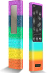 Coque Housse De Silicone Pour Telecommande Samsung Solaire Bn59-01357B Bn59-01357A Bn59-01357D etui De Protection Pour Telecommande Samsung Smart Tv Qled 2021 Solar Remote(Rainbow)