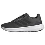 adidas Men's RunFalcon Wide 3 Shoes Running, Grey Six/Core Black/Carbon, 10 UK