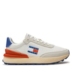 Sneakers Tommy Jeans Tjm Tech Runner Material Mix EM0EM01300 Vit