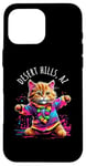 iPhone 16 Pro Max Desert Hills Arizona Dancing Cat Colorful Cute Kitty Design Case