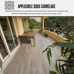 Etanchéité sous carrelage dalle sous plot pente nulle terrasse plate balcon membrane résine polyuréthane ARCATHAN SC Gris 15 Kg