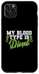 Coque pour iPhone 11 Pro Max Mon groupe sanguin est Diesel Auto Mechanic