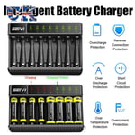 Charger Fast Charging Dock Adapter For AA/AAA NiMH Rechargeable Batteries