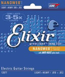 CEL12077 CORDES ELECTRIQUE NANOWEB ELIXIR LIGHT HEAVY 10-13-17-32-42-52