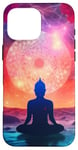 Coque pour iPhone 16 Pro Max Siège lotus méditation Yoga