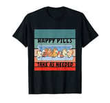 Horses cute pill organizer happy of the week humor funny T-Shirt