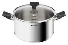 Tefal Titanium Max 24cm Non Stick Aluminum Stew Pot - Grey