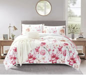 Riccardo Valeria A06 Bedspread Floral White Pink Single 3FT 