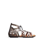 Gentle Souls Women's Break My Heart 3 Gladiator Sandal, Graphite, 6 UK