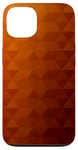 Coque pour iPhone 13 Polygone Géométrie Jaune Marron Dégradé